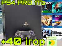 Sony PlayStation 4 Pro 1Tb + 40 ігор Магазин Гарантія