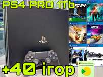 Sony PlayStation 4 Pro 1Tb + 40 ігор Магазин Гарантія
