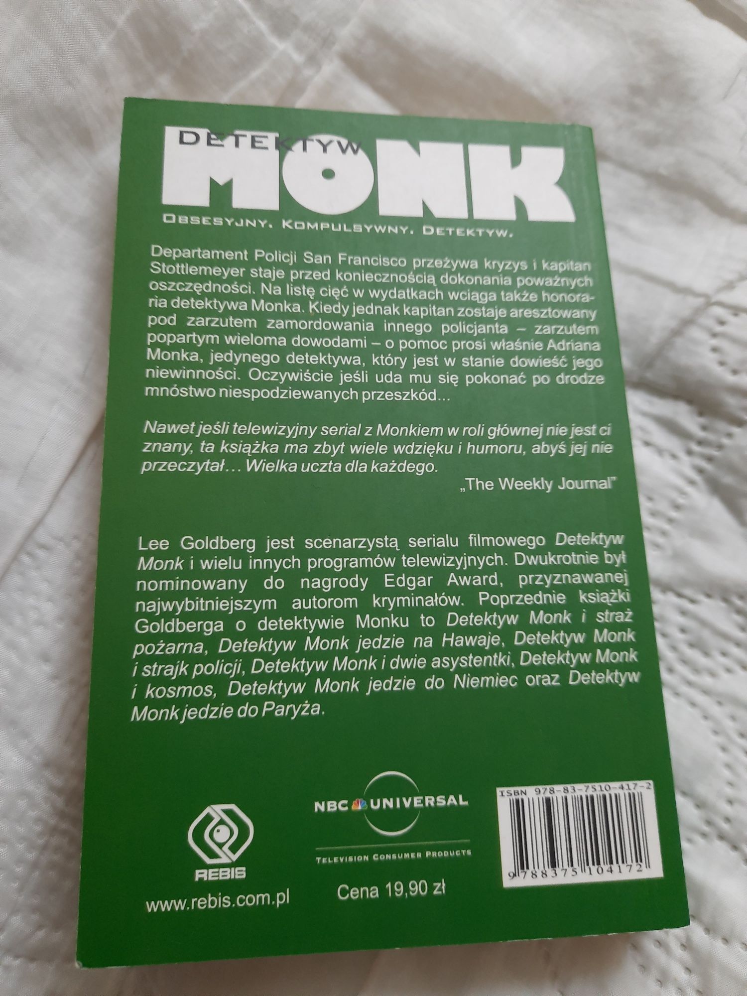 Książki z serii Detektyw Monk