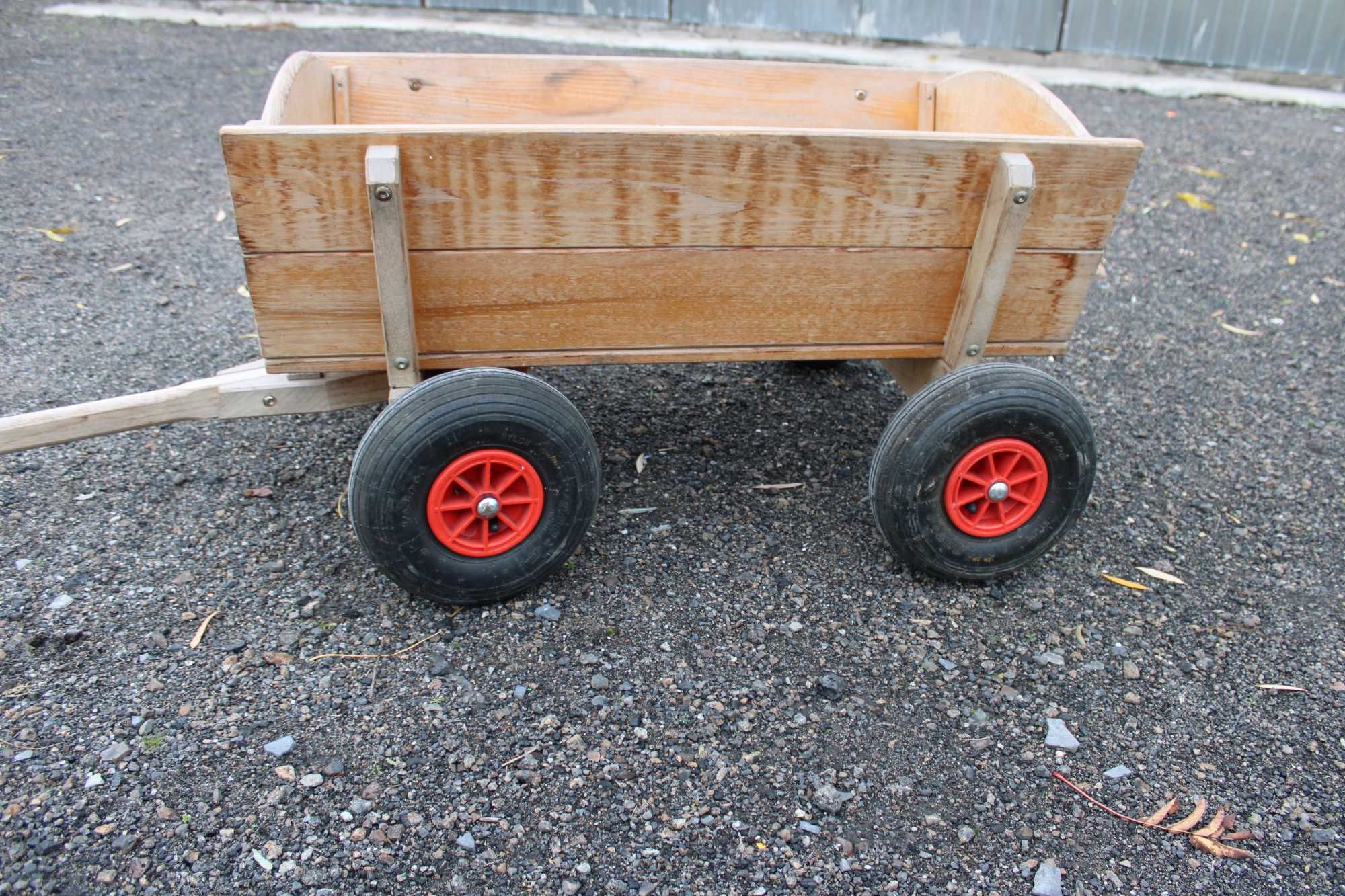 Wóz drewniany dla dzieci