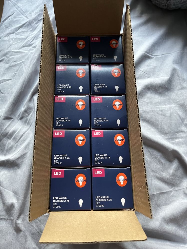 Żarówki LED E27 OSRAM 10w 2700K 10szt