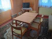 stół i krzesła, segment, sofa, fotele komplet