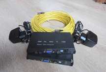 VGA extender (przedłużacz) po światłowodzie.