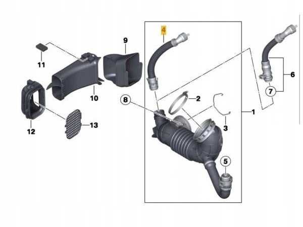 Bmw F20 F21 F30 F31 F10 F11 G30 G31 N47N B47 Rurka Wąż Odmy