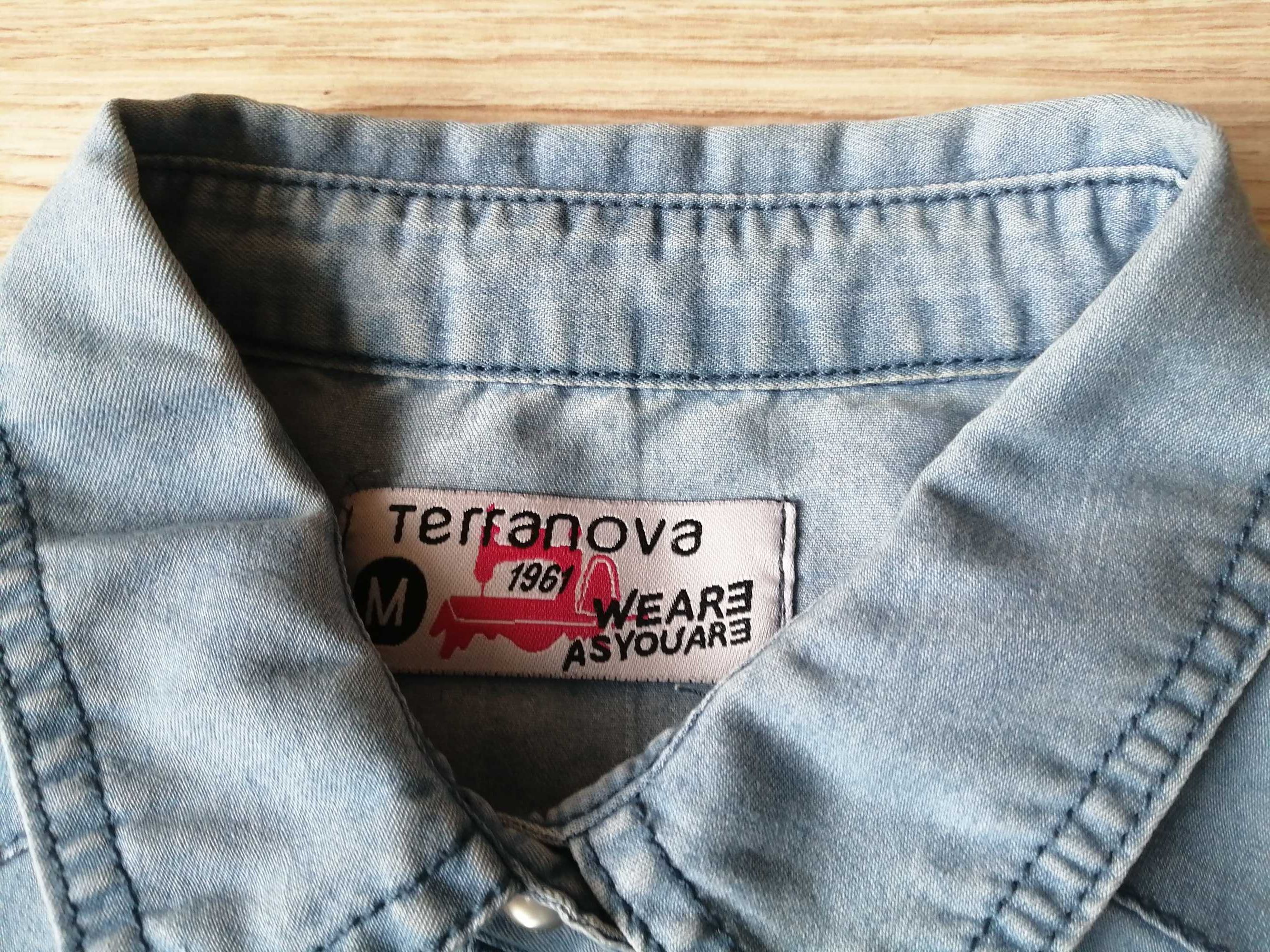Bluzka wiązana, jeansowa Terranova r. S