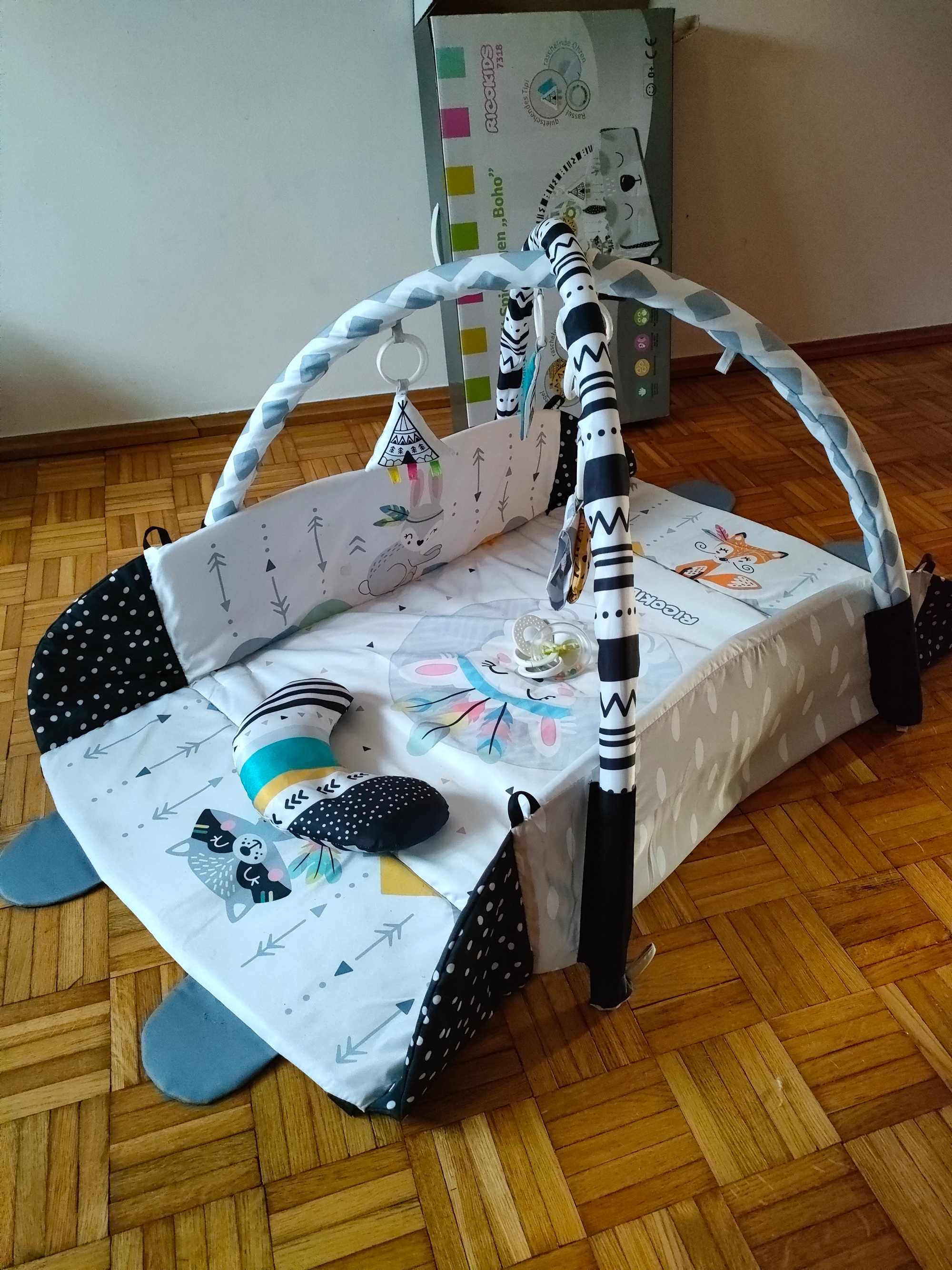 mata edukacyjna Ricokids boho, 110x100 cm