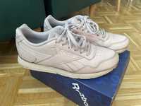 Skórzane liliowe adidasy Reebok 38