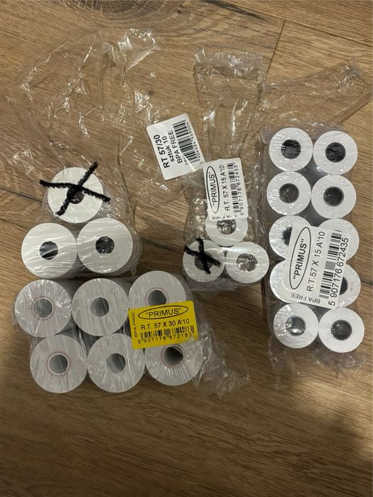 Rolki termiczne do kasy fiskalnej i terminala 20 szt.