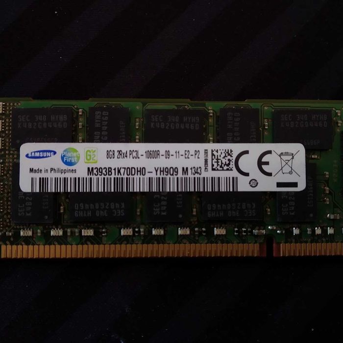 Memórias servidores Samsung M393B1K70DH0-YH9Q9 8GB 1333MHz PC3L-10600R