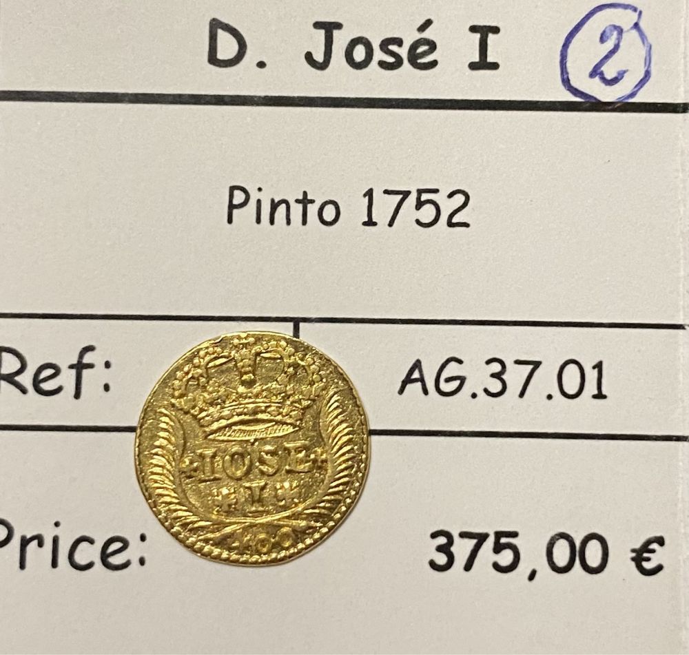 Moeda de ouro D.JOSÉ I PINTO 1752