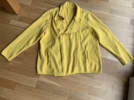 Bluza wiosenna żółta rozm L/XL z kieszeniami
