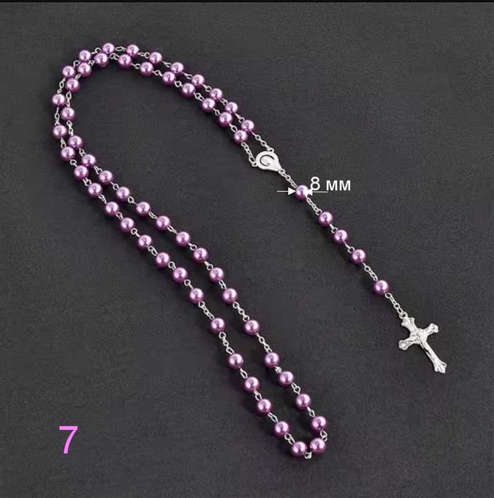 Католицькі чотки, розарій з перлів, вервиця.