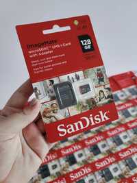 Карта пам'яті 128Gb SanDisk + адаптер 120Mb/s