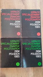 Katalog specjalizowany znaków pocztowych, tom 1-4 1985