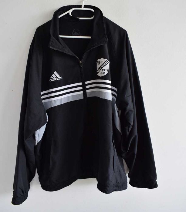 Adidas 192 L kurtka wiatrówka czarna na zamek vintage