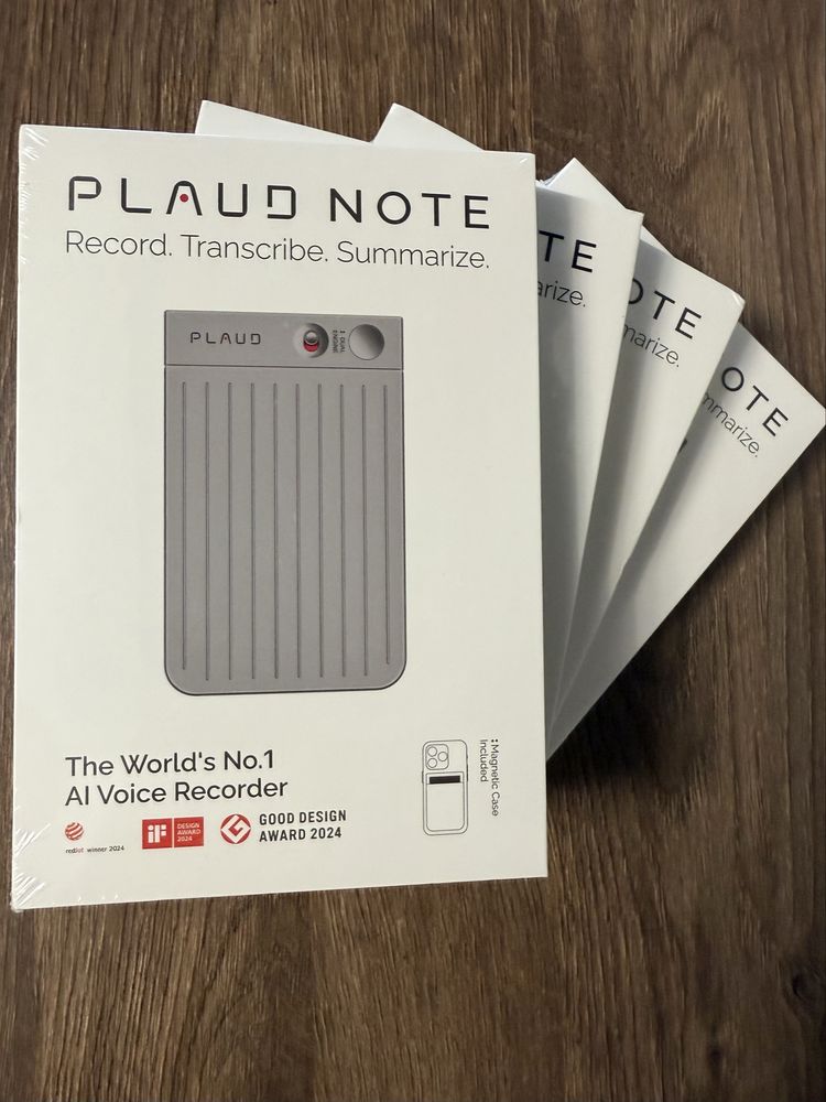 Цифровий диктофон PLAUD Note ChatGPT Empowered AI Voice Recorder Black