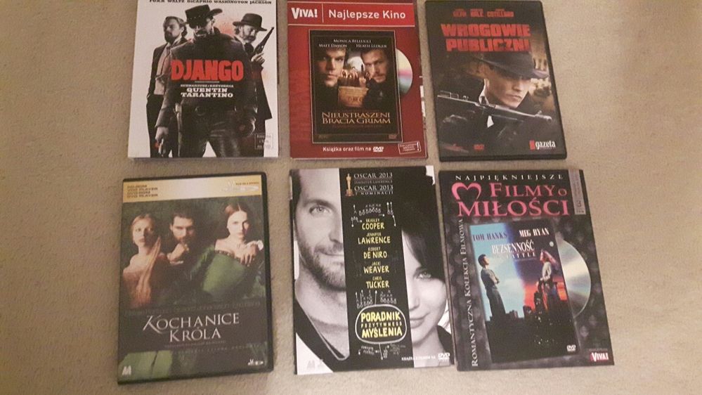 Filmy DVD Django, Kochanice króla,Poradnik pozytywnego myślenia,