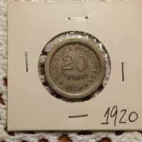 Portugal - moeda de 20 centavos de 1920
