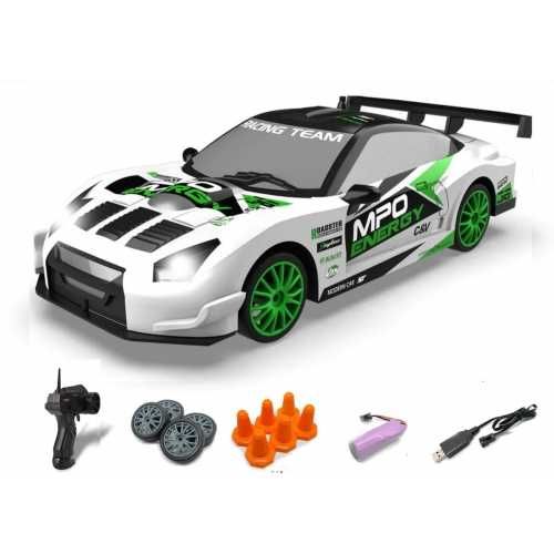 Racent model samochodu Drift King biały 1/24 4wd - silnik szczotkowy