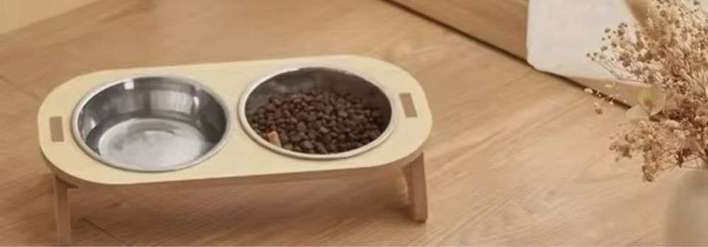 Suporte + Tijelas inox gato ou cão