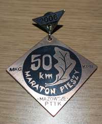 Medal brązowy maraton pieszy PTTK Mazowsze 50 km KPN
