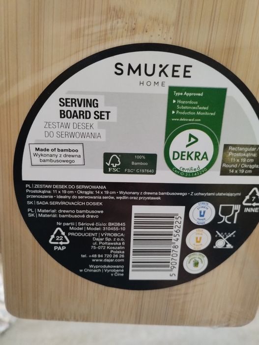 Nowy zestaw 2 desek do serwowania