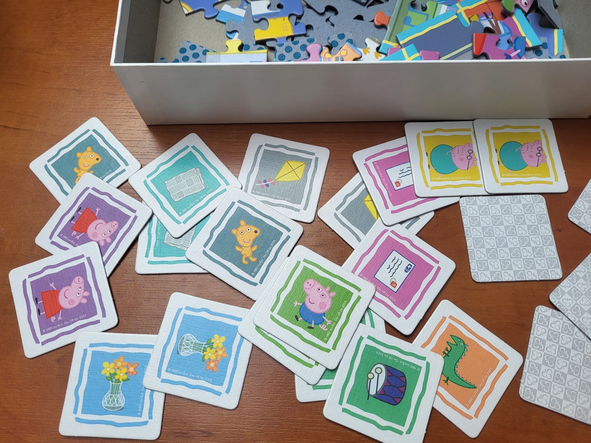podwójne puzzle 30 i 48 części Świnka Peppa + memory 3+ Trefl
