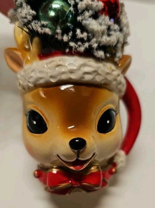 Caneca Pai Natal com Rena (Duas)