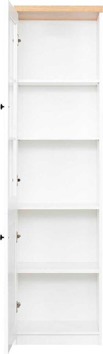 NOWA biała witryna szkło regał szafka BODZIO Toskania lewa 190cm 50cm