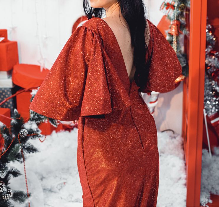 Сукня вечірня червона