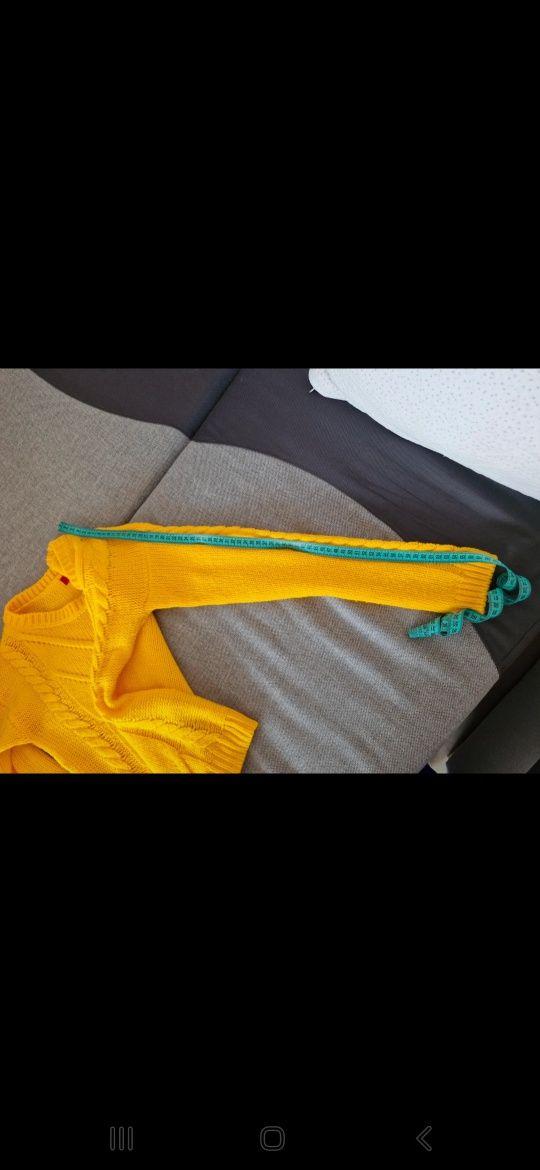 Sweter Guess XS żółty