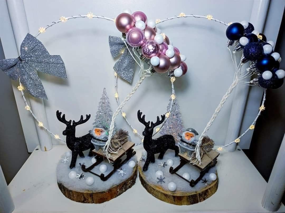 Stroiki świąteczne handmade LED