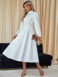 Платье нарядное белое миди Shein