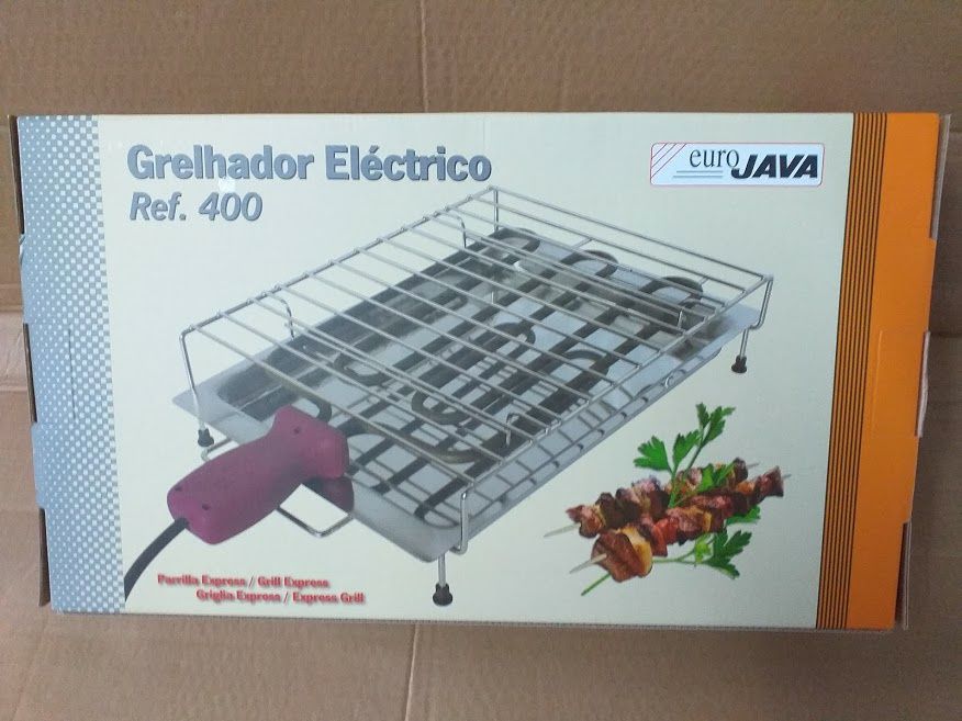 Grelhador elétrico novo 2000w com grelhas (tal e qual as fotografias)