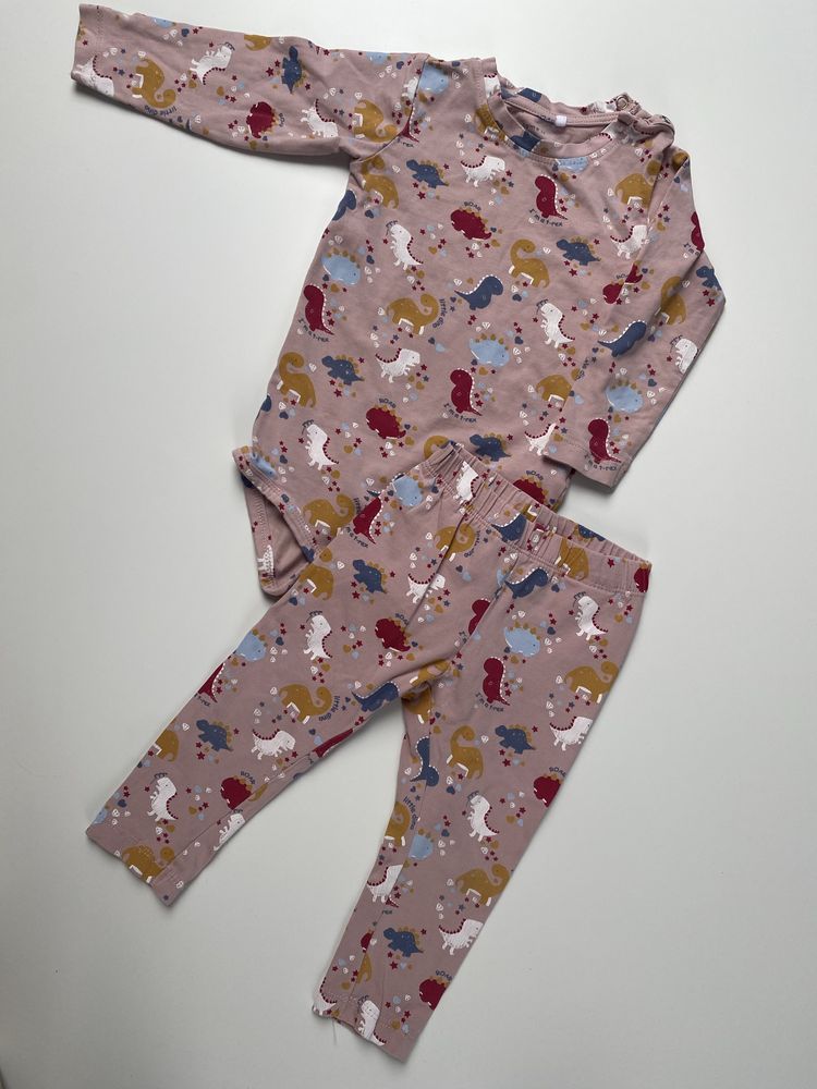 Komplet zestaw body i legginsy 3 sztuki Name it rozmiar 74