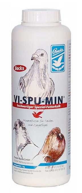 Dla Gołębi BACKS Vi-Spu-Min 1 kg Witaminy  Minerały Zdrowia i Kondycja