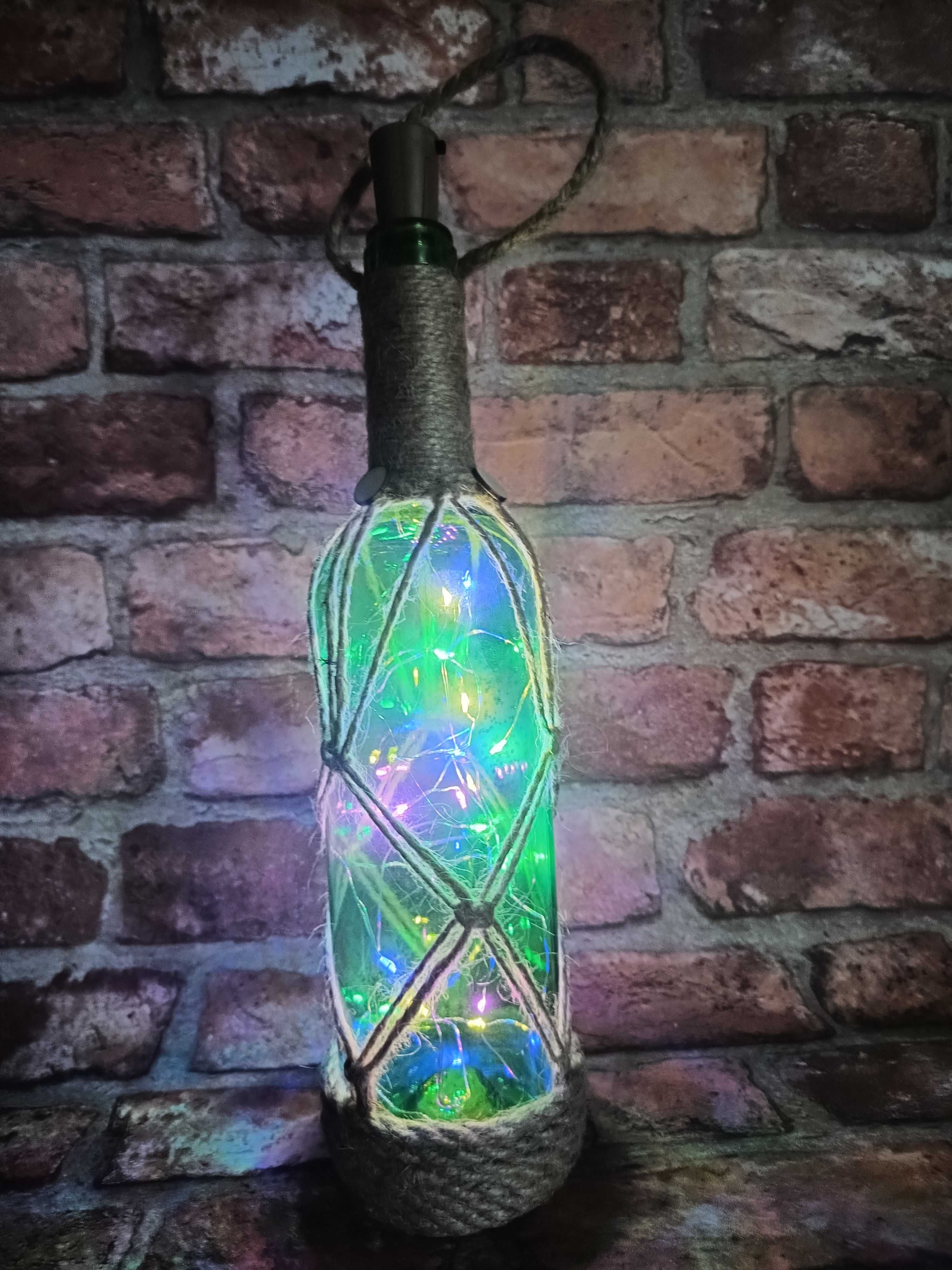 Lampion Boho sznurek jutowy