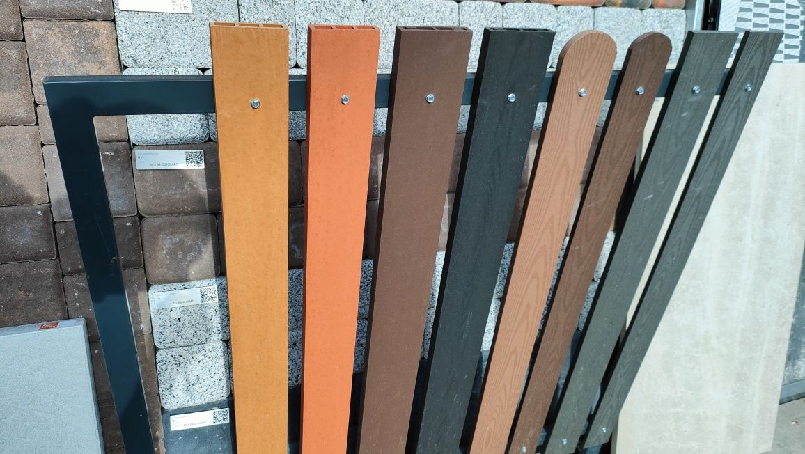 Sztachety na płot ogrodzenie panele deski kompozytowe kompozyt żerdź