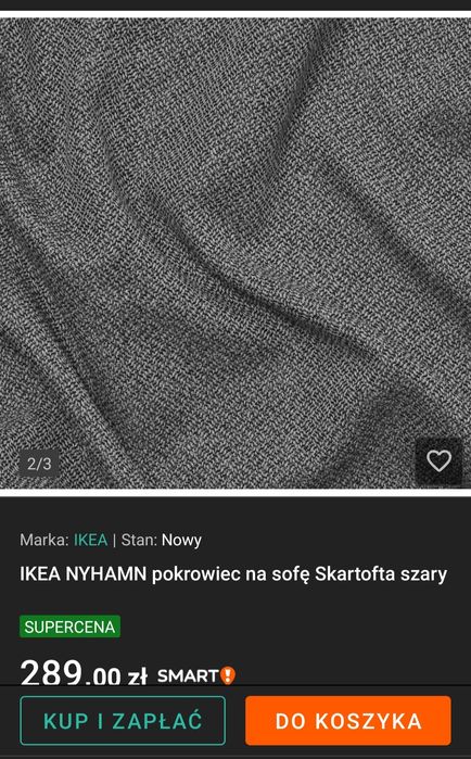 Pokrowiec na sofę IKEA