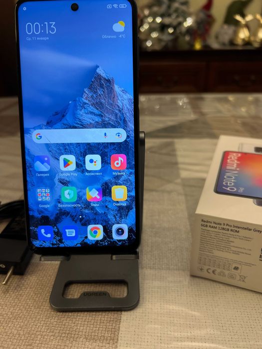 Redmi note 9 PRO 128gb Телефон з невеликою тріщиною на екрані