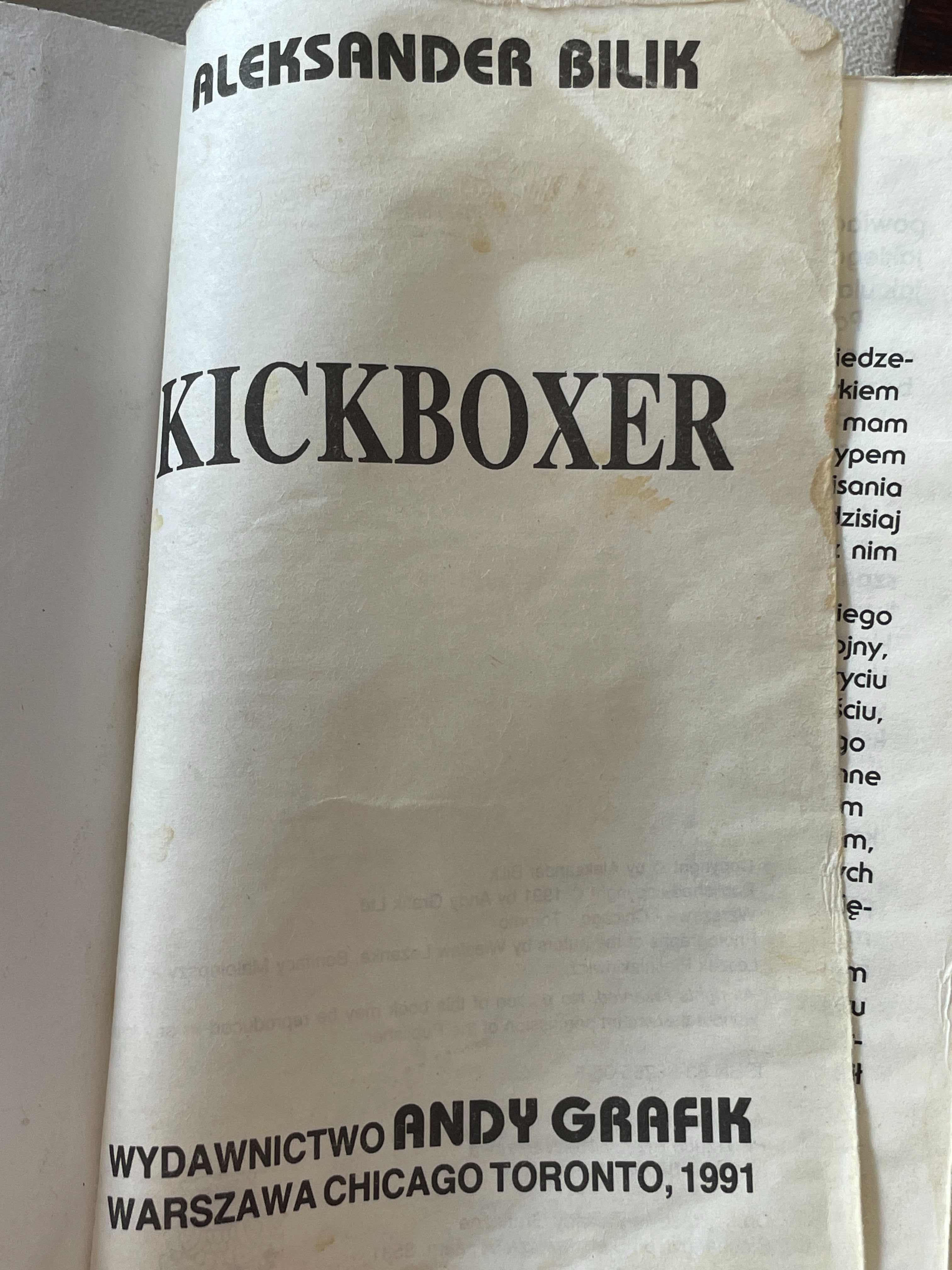 KickBoxer Marek Piotrowski ANDY GRAFIK Warszawa Chicago Toronto 1991