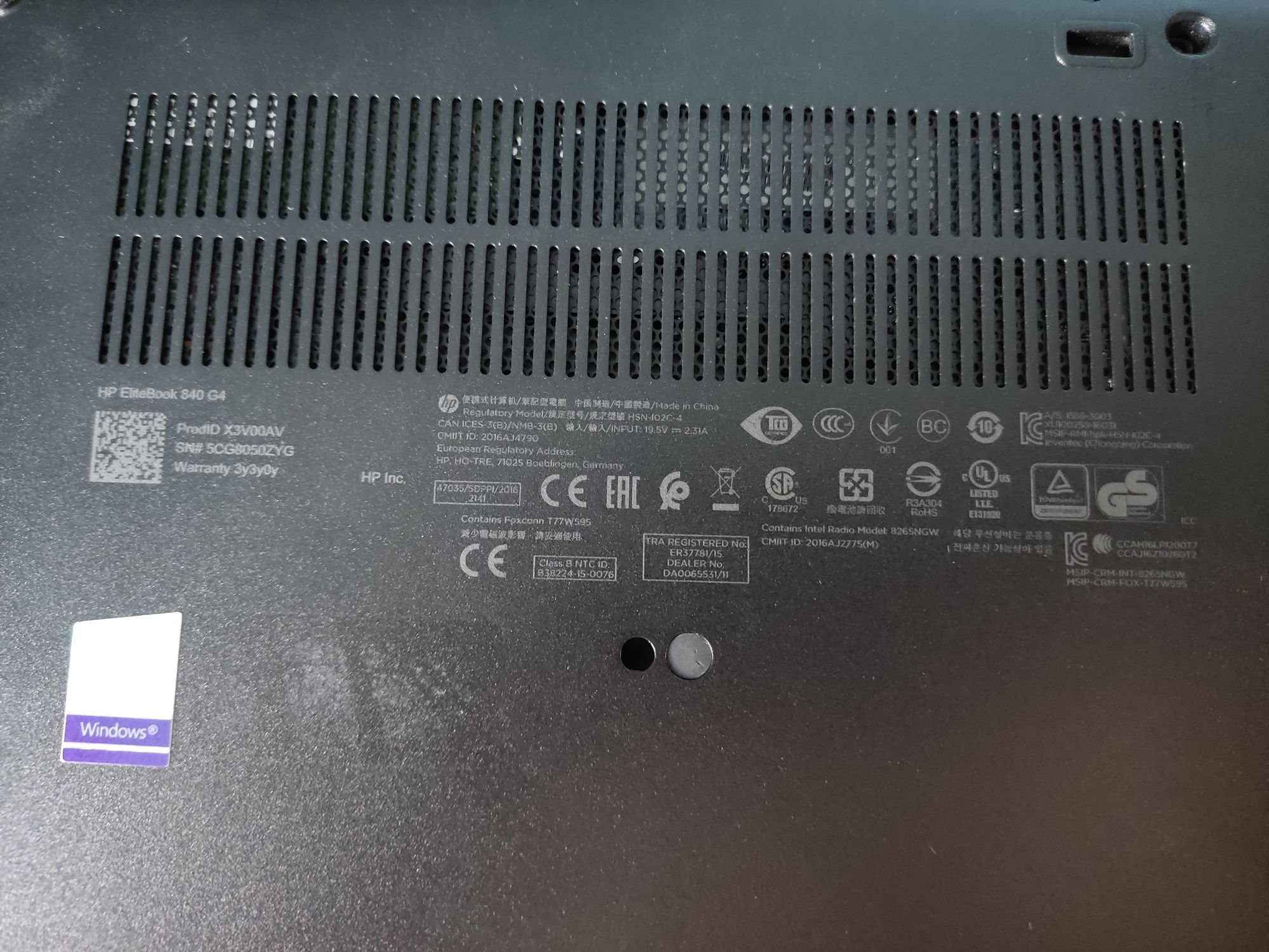 HP EliteBook 840 G4 Nowy dysk Lexar 256GB