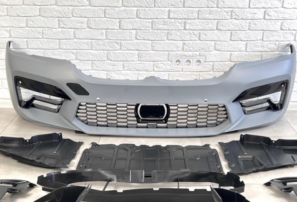 Комплект рестайлинга передней части в стиле M5 LCI BMW G30 бампер фары