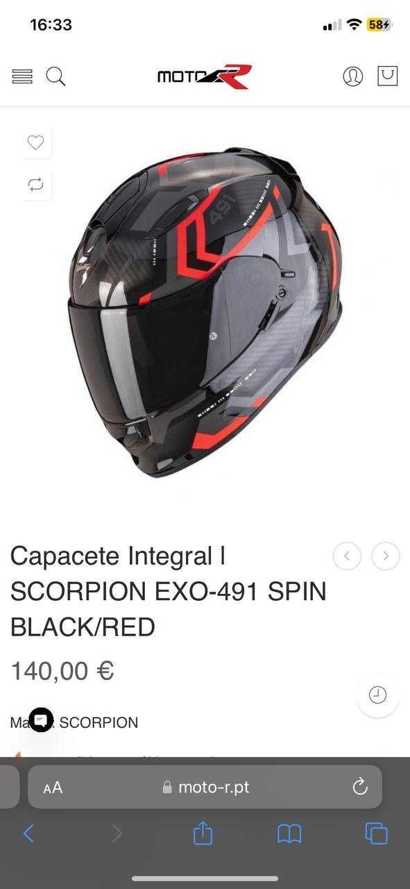 Capacete SCORPION EXO-491