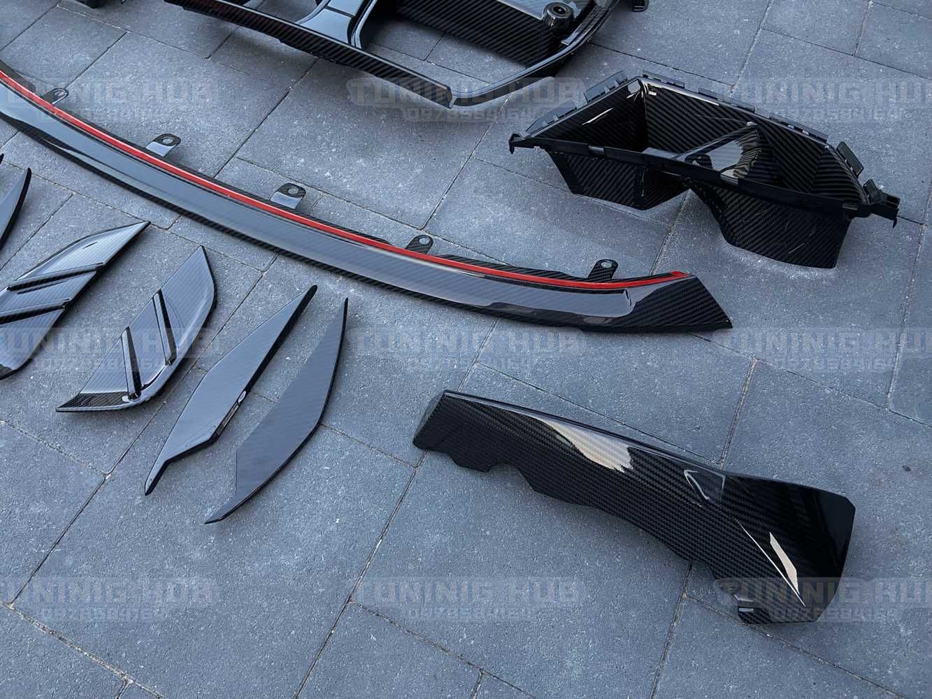 обвіс bmw M3 G80 M4 G82 комплект накладок карбон губа ноздри сплітери