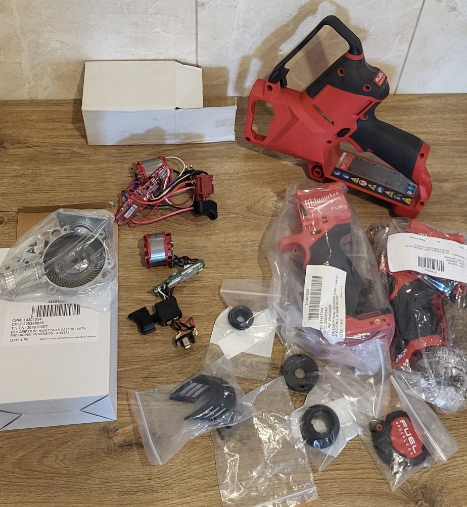 Milwaukee M12 M18 Fuel Оригинальные запчасти для инструментов