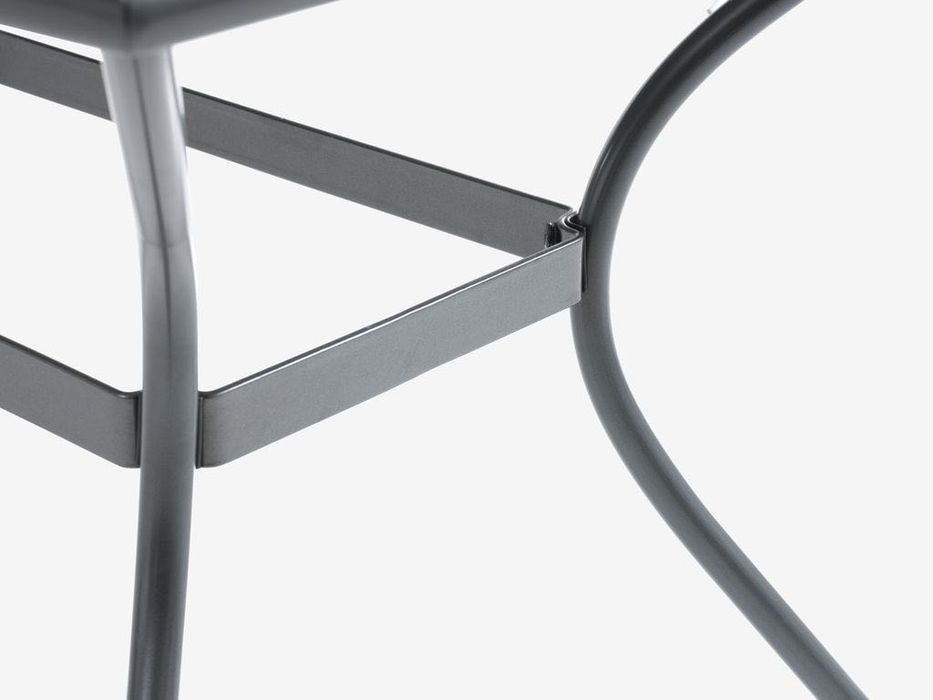 Zestaw mebli ogrodowych metalowy stół + 6 krzeseł z Jysk LARVIK