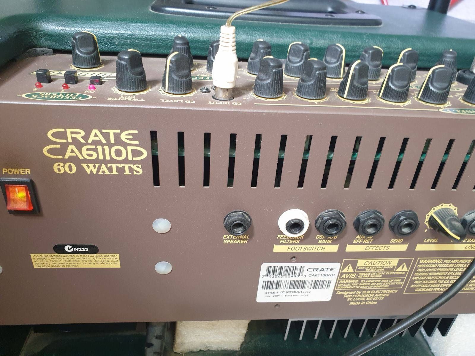 *Комбопідсилювач Crate CA6110D Gunnison 60 Watts*