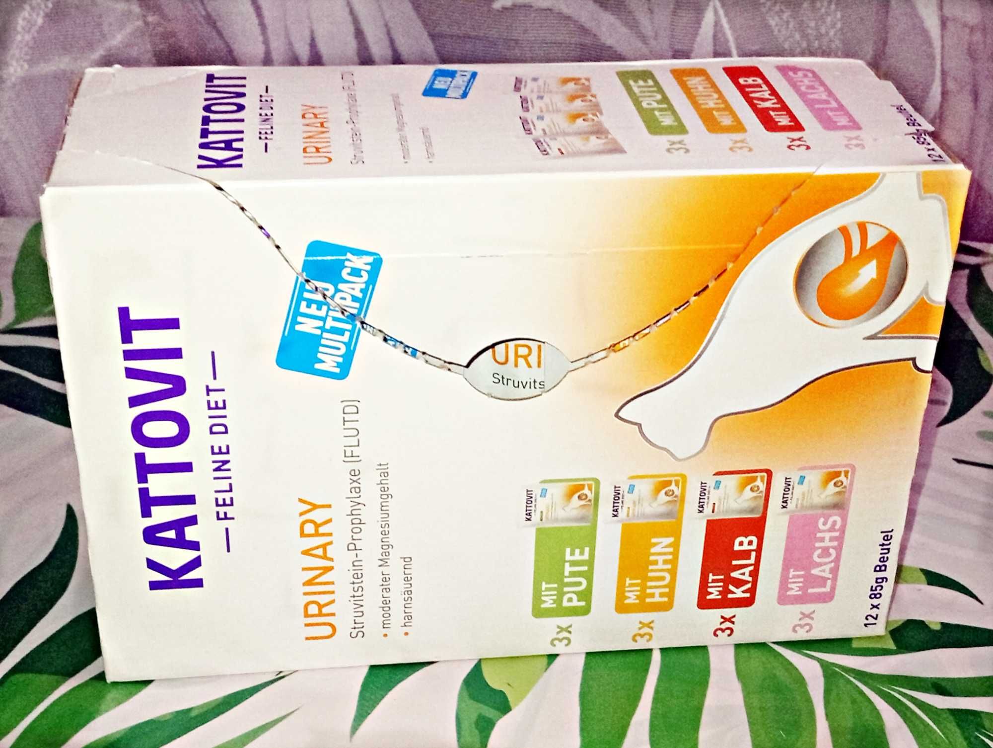 Karma mokra, KATTOVIT Urinary 9x85g, drogi moczowe, kot