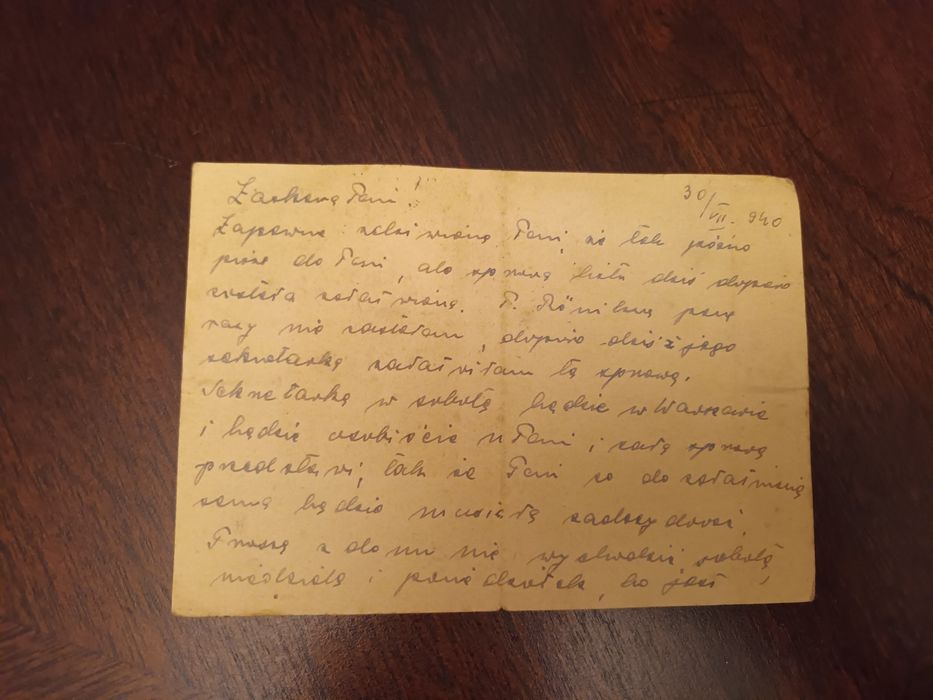 Kartka Pocztowa z czasów 2 wojny światowej.